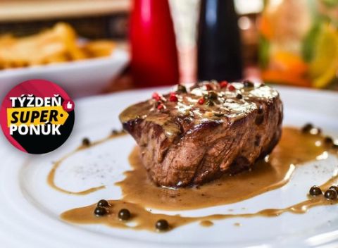 Steak z juhoamerickej sviečkovice s ratatouille v reštaurácii Divná Múza.