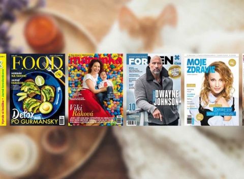 Ročné predplatné časopisov pre celú rodinu – až 6 titulov. Pre ženy, mužov, maminky, detičky aj milovníkov jedla.