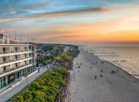 Baltské more priamo na pláži v Hoteli Baltivia Sea Resort **** s polpenziou, neobmedzeným bazénom a saunami