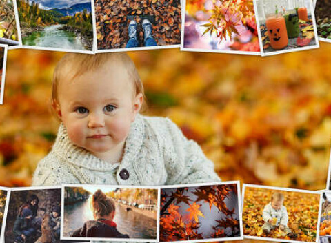 Koláž na plátne z vlastných fotografií - veľa rozmerov na výber.