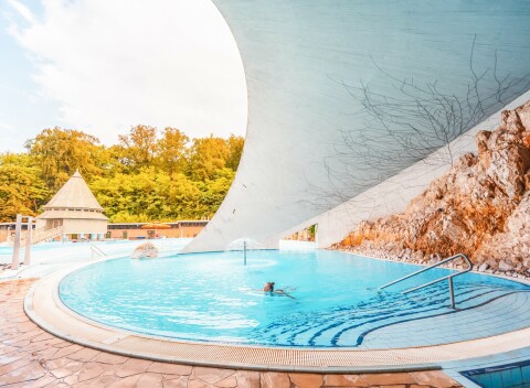 Miskolc pri jaskynných kúpeľoch Miskolctapolca, zámku i zoo: Park Hotel *** s polpenziou + wellness a ihrisko