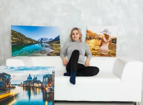 Kvalitný fotoobraz na plátne s ručným uchytením na rám z borovicového dreva