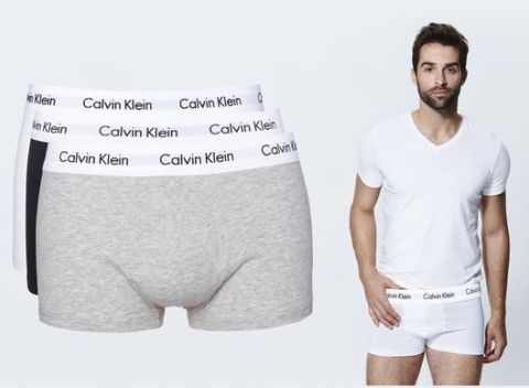 Provokatívny. Moderný. Zmyselný. Balenie 3 kusov originálnych pánskych boxeriek Calvin Klein.