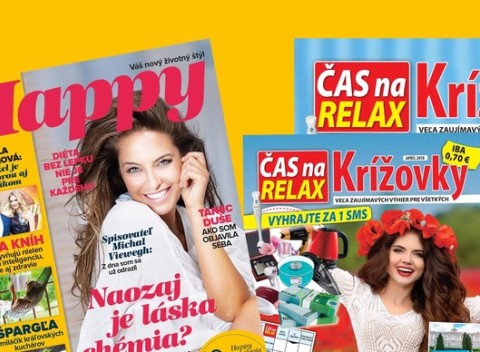 Ročné predplatné časopisu Happy alebo Čas na relax Krížovky, poštovné a balné  v cene.
