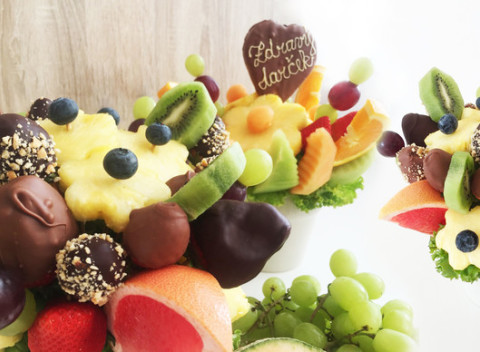 Zdravé ovocné kytice alebo ovocná bonboniéra...a nielen zdravé, ale aj krásne a chutné!