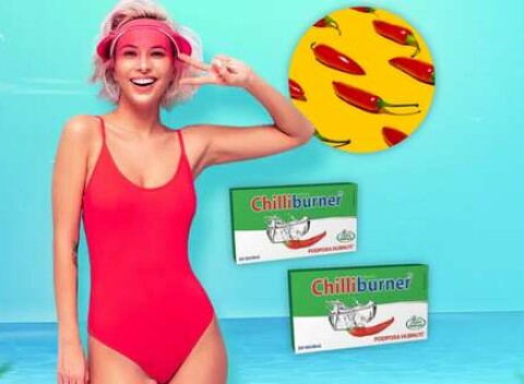 Prírodná podpora chudnutia Chilliburner s patentovanou technológiou (1+1 balenie ZDARMA)