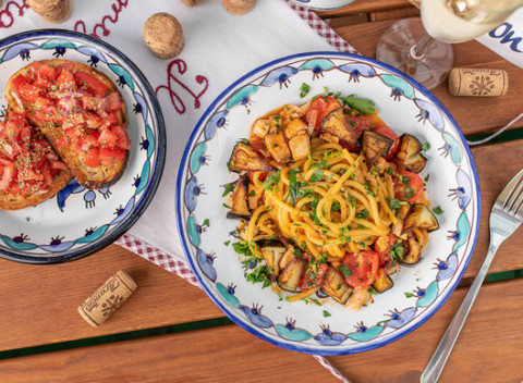 Pravé talianske špagety s predjedlom a vínom od sicílskeho šéfkuchára.