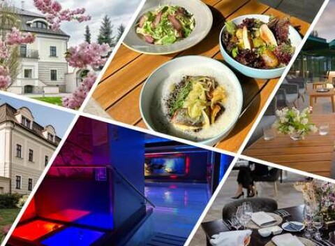 Vstup do wellness a 4-chodová servírovaná večera v historickom hoteli Villa Nečas****