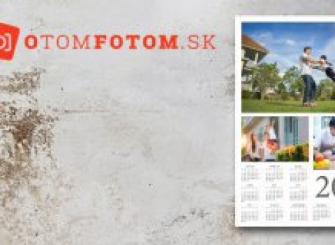 Kalendár z vašich vlastných fotografií v 2 rôznych formátoch na jednej strane.