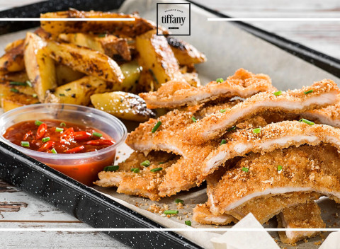 Tiffany Favorite Food a Tiffany Fresh Banská Bystrica - burger, palacinky, rezeň aj šalát.