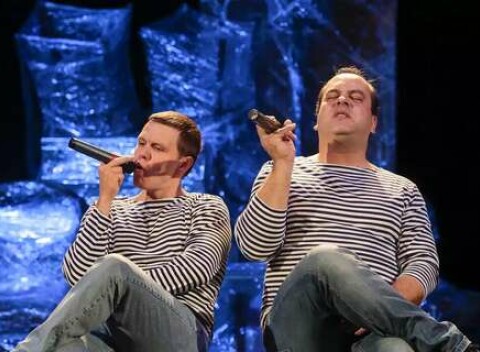 Vstupenka na predstavenie Skaza Titaniku v Štúdiu L+S. Vtipná paródia pre dvoch hercov.