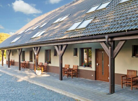 Príroda Jeseníkov v Penzióne Vincent & Mia v apartmáne s kuchynkou + poukaz do wellness, ihrisko a ohnisko