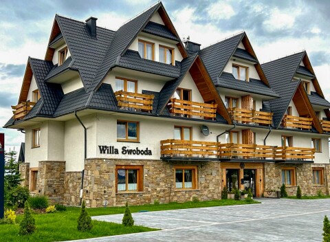 Poľské Tatry: Zakopané vo Wille Svoboda s raňajkami a vonkajším SPA domčekom (2 vírivky, 2 sauny) neobmedzene