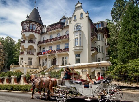 Pobyt v Karlových Varoch vo Ville Trocnov s raňajkami alebo polpenziou a neobmedzeným wellness + welcome drink
