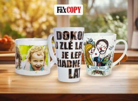 Originálne hrnčeky s vlastným motívom od FaxCOPY, osobný odber ZADARMO až v 40 predajniach