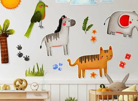 Rozžiarte detskú izbu jedinečnými ekologickými nálepkami - možnosť doplniť meno dieťaťa