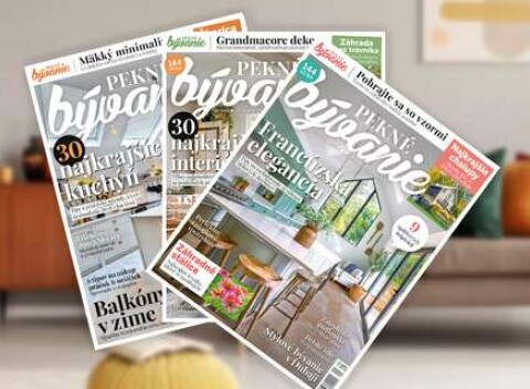 Čítajte a inšpirujte sa časopisom Pekné bývanie po celý rok