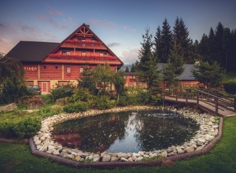 Krásny penzión Pribiskô na Orave s polpenziou, skipasom a možnosťou vstupu do wellness centra.