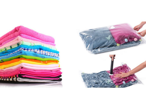 Vákuové vrecia - ušetríte až 75 % priestoru. Efektívne a jednoduché riešenie.