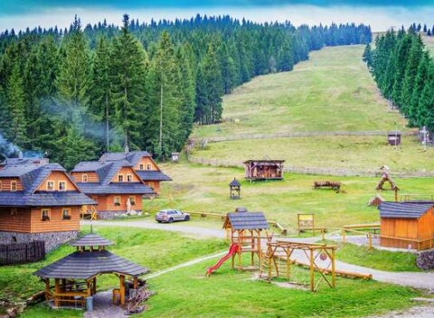 Ubytovanie na Orave v pravom zrube s neobmedzeným wellness