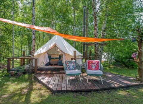 Netradičný pobyt v glampingovom stane v srdci Tatier v Glamping Štôla