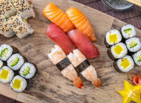 Fugu Sushi pre 2 osoby s možnosťou rozvozu alebo konzumácie na prevádzke.