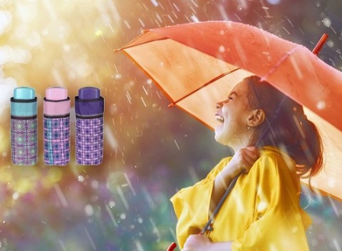 Veselý, štýlový a skladný dáždnik od svetoznámej talianskej spoločnosti PERLETTI.