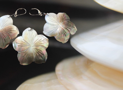 Jedinečné šperky z tahitských lastúr perlorodky - náušnice a prívesok aj v zvýhodnenej súprave.