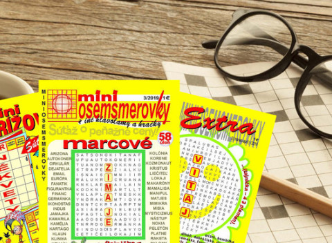 Ročné predplatné časopisu Miniosemsmerovky alebo Minikrížovky. Oddych pre vás a vašich najbližších.