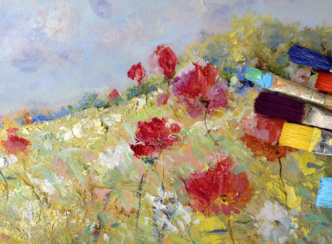 Kurz maľby podľa vlastného výberu - olej na plátne, akryl, technika akvarelu alebo suchého pastelu.