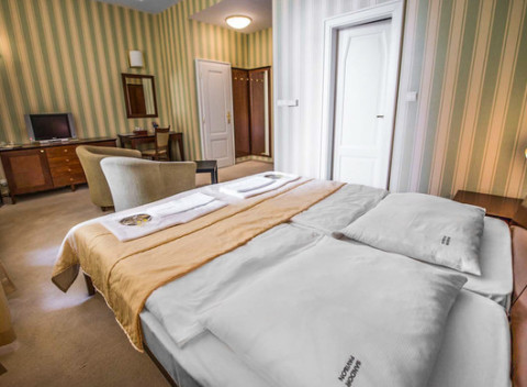 Dovolenka na úrovni v hoteli Sandor Pavillon**** v Piešťanoch s wellness a dieťaťom do 12 rokov.