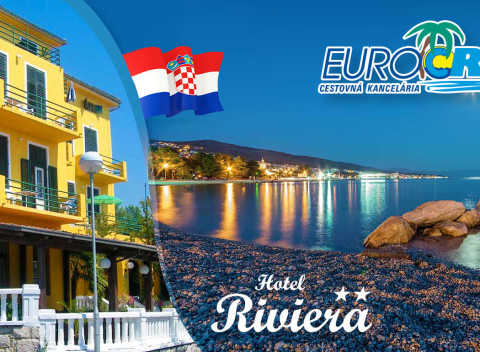 LAST MINUTE Chorvátsko: 8 letných dní v Pavilónoch Riviera** v Crikvenici s polpenziou.