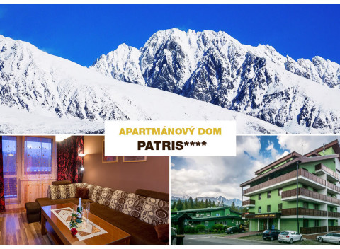 Vysoké Tatry: Pobyt v moderne zariadenom Apartmánovom dome Patris v Tatranskej Štrbe.