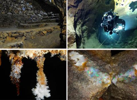 Vstup do opalových baní Nálezisko ojedinelých drahých opálov v Červenici