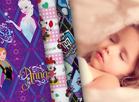 Detská posteľná plachta Vyrobená zo 100 % bavlny s potlačou