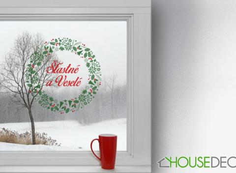 Navoďte si atmosféru Vianoc Krásne vianočné samolepky na sklo