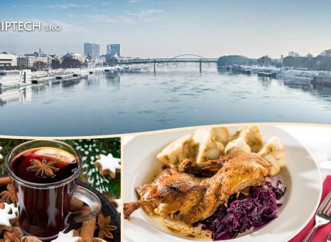 Plavba výletnou loďou po Dunaji pre 5-12 osôb s predvianočným pohostením.