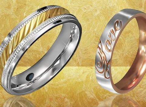 Nádherné dámske prstene Vkusné prstene z vysokokvalitnej chirurgickej ocele