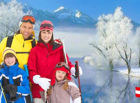 Zima v rakúskych Alpách Rodinná dovolenka so skvelou lyžovačkou 
