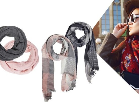 Šál, ktorý vás zahreje počas celej zimy. Na výber niekoľko vzorov a farieb.