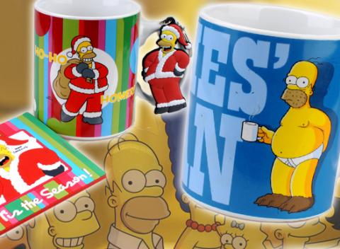 Skvelý vianočný darček Hrnčeky, prívesky a tácky Homer Simpsons