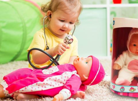 Mäkké bábiky Baby Cute Hračka vhodná na spanie pre deti od 24 mesiacov