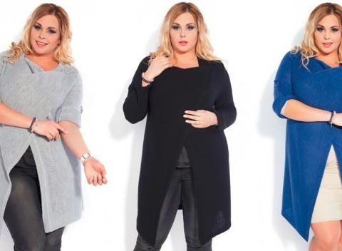 Elegantný sveter pre moletky Atraktívny, zoštíhľujúci so štýlovým dizajnom 