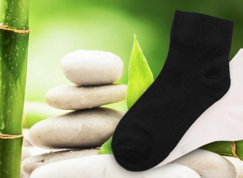 Vaše nohy v suchu a teple Dámske bambusové ponožky 6 párov, biele - sivé