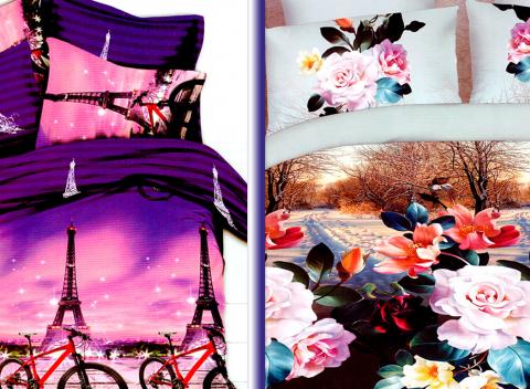 Nový vietor do vašej spálne Moderné 3D posteľné obliečky na jednolôžko 