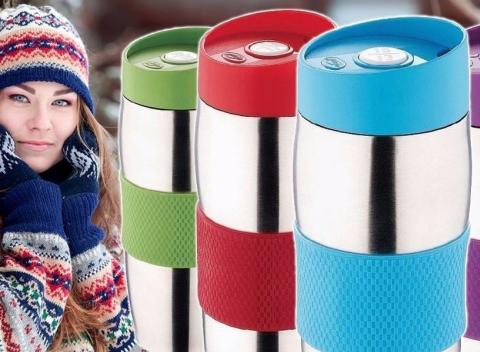 Obľúbený nerezový termohrnček s protišmykovým pásikom udrží váš horúci nápoj pri tej správnej teplote po dobu až 12 hodín.