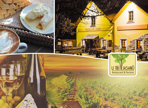 Južná Morava: Relaxačný pobyt v Penzióne U Tří Jasanů neďaleko Znojma s wellness a fľašou vína.