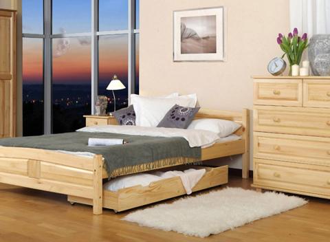 Vstúpte do nového roka s novou posteľou! Komfortné postele z borovicového dreva v rôznych rozmeroch i farbách vrátane matracu.