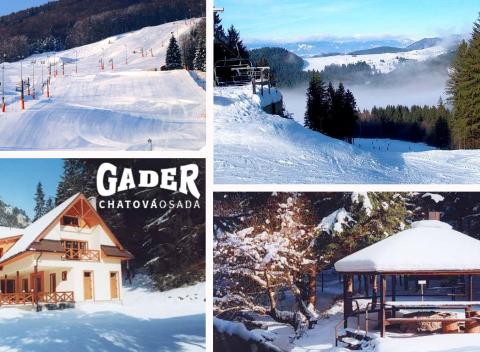 Načerpajte energiu v zimnej prírode Veľkej Fatry a ubytujte sa v Chatovej osade Gader s polpenziou vstupom do sauny a zľavou na skipas!