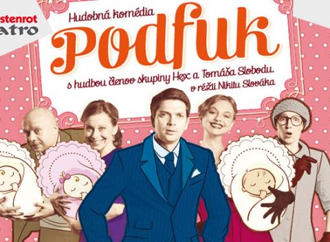 Komédia Podfuk v divadle Teatro Wüstenrot. Užite si skvelé herecké výkony a divadelnú hudbu členov skupín Hex a Le Payaco. 